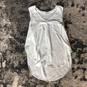 LUSH white tank blouse